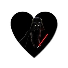 Darth Vader Cat Heart Magnet by Valentinaart