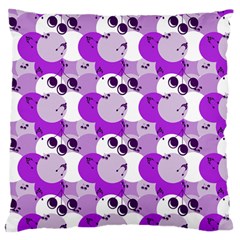 Purple Cherry Dots Large Cushion Case (two Sides) by snowwhitegirl