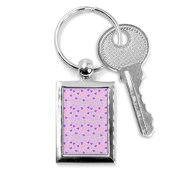 Blue Pink Hearts Key Chains (rectangle)  by snowwhitegirl