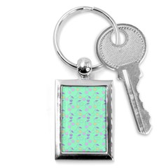 Mint Heart Cherries Key Chains (rectangle)  by snowwhitegirl