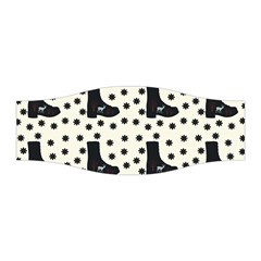 Deer Boots White Black Stretchable Headband by snowwhitegirl