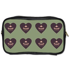 Cupcake Green Toiletries Bags by snowwhitegirl