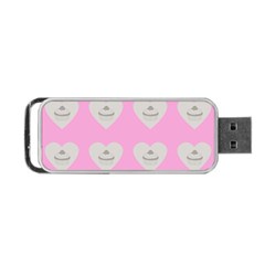 Cupcake Pink Grey Portable Usb Flash (one Side) by snowwhitegirl