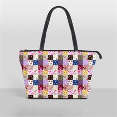 Quilt Of My Patterns Small Shoulder Handbags by snowwhitegirl