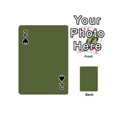 Earth Green Playing Cards 54 (mini)  by snowwhitegirl