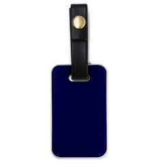 Dark Navy Luggage Tags (one Side)  by snowwhitegirl