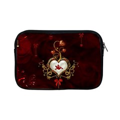 Wonderful Hearts With Dove Apple Ipad Mini Zipper Cases by FantasyWorld7