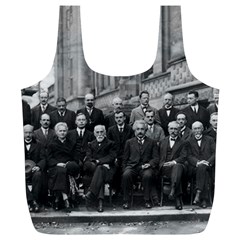 1927 Solvay Conference On Quantum Mechanics Full Print Recycle Bags (l)  by thearts