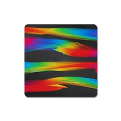 Colorful Background Square Magnet by Nexatart