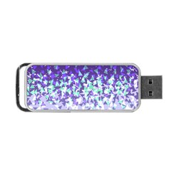 Purple Disintegrate Portable Usb Flash (one Side) by jumpercat