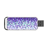 Purple Disintegrate Portable USB Flash (One Side) Front