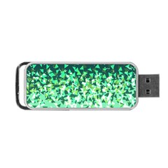 Green Disintegrate Portable Usb Flash (two Sides) by jumpercat