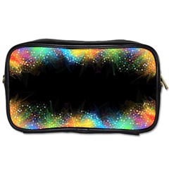 Frame Border Feathery Blurs Design Toiletries Bags by Nexatart