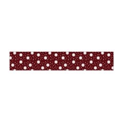 Floral Dots Maroon Flano Scarf (mini) by snowwhitegirl