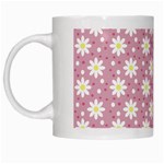 Daisy Dots Pink White Mugs Left