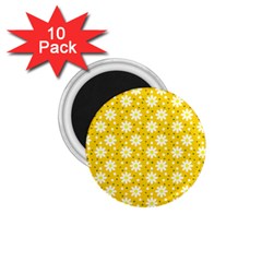 Daisy Dots Yellow 1 75  Magnets (10 Pack)  by snowwhitegirl