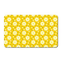 Daisy Dots Yellow Magnet (rectangular) by snowwhitegirl