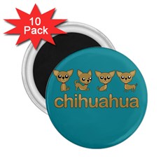 Chihuahua 2 25  Magnets (10 Pack)  by Valentinaart