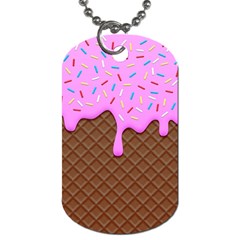 Chocolate And Strawberry Icecream Dog Tag (one Side) by jumpercat