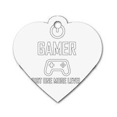 Gamer Dog Tag Heart (two Sides) by Valentinaart