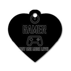 Gamer Dog Tag Heart (two Sides) by Valentinaart