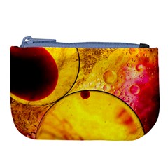 Abstract Water Oil Macro Large Coin Purse by Nexatart