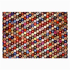 Mosaic Pattern Quilt Pattern Large Glasses Cloth by paulaoliveiradesign