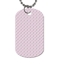 Pink Flowers Pink Dog Tag (one Side) by snowwhitegirl