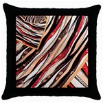 Fabric Texture Color Pattern Throw Pillow Case (Black) Front