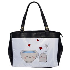 Cute Tea Office Handbags by Valentinaart