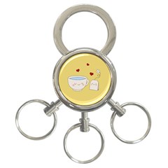 Cute Tea 3-ring Key Chains by Valentinaart