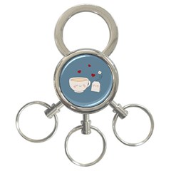 Cute Tea 3-ring Key Chains by Valentinaart