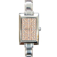 Multicolored Geometric Pattern  Rectangle Italian Charm Watch by dflcprints