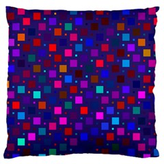 Squares Square Background Abstract Large Flano Cushion Case (one Side) by Nexatart