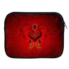 Wonderful Hearts, Kisses Apple Ipad 2/3/4 Zipper Cases by FantasyWorld7