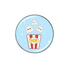 Cute Kawaii Popcorn Hat Clip Ball Marker by Valentinaart