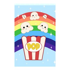 Cute Kawaii Popcorn Shower Curtain 48  X 72  (small)  by Valentinaart