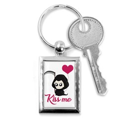 Cute Grim Reaper Key Chains (rectangle)  by Valentinaart