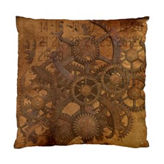 Background Steampunk Gears Grunge Standard Cushion Case (one Side) by Nexatart