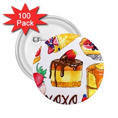 Xoxo 2 25  Buttons (100 Pack)  by KuriSweets