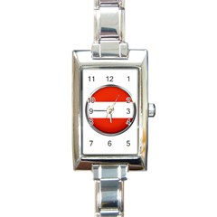 Austria Country Nation Flag Rectangle Italian Charm Watch by Nexatart