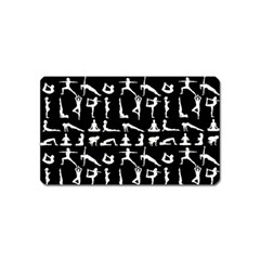 Yoga Pattern Magnet (name Card) by Valentinaart