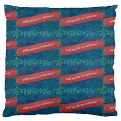 Valentine Day Pattern Standard Flano Cushion Case (two Sides) by dflcprints