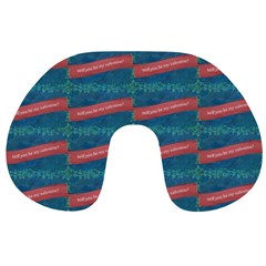 Valentine Day Pattern Travel Neck Pillows by dflcprints