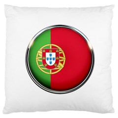 Portugal Flag Country Nation Large Flano Cushion Case (one Side) by Nexatart