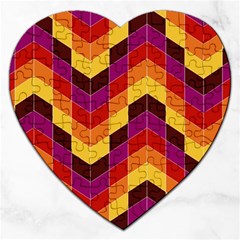 Geometric Pattern Triangle Jigsaw Puzzle (heart) by Nexatart