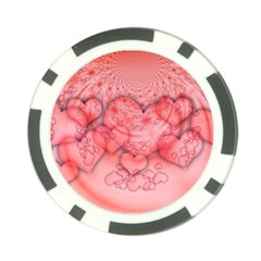 Heart Love Friendly Pattern Poker Chip Card Guard by Nexatart