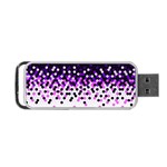 Flat Tech Camouflage Reverse Purple Portable USB Flash (Two Sides) Front