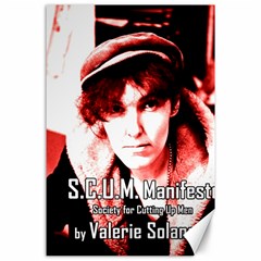 Valerie Solanas Canvas 24  X 36  by Valentinaart