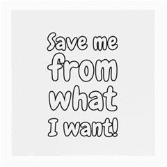 Save Me From What I Want Medium Glasses Cloth (2-side) by Valentinaart